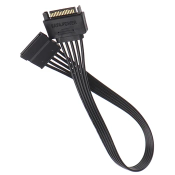 5 бр./опаковане. удлинительный захранващ кабел SATA 15Pin за мъже и жени, захранващ кабел за твърд диск SSD, захранващ кабел SATA захранващ кабел за КОМПЮТЪР, 30 см
