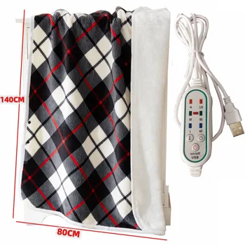 5 В USB електрическо одеало с топъл топъл шал топло облекло от Power Bank топло за ръце за дома Зимни спазми Къмпинг спалня