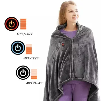 5 В USB електрическо одеало с топъл топъл шал топло облекло от Power Bank топло за ръце за дома Зимни спазми Къмпинг спалня