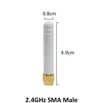 GRANDWISDOM 4шт 2,4 G антена 3dbi sma мъжки wlan wifi 2.4ghz антена IPX ipex 1 SMA женски удължител с косичкой ин antena