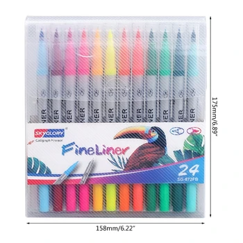 OFBK Комплект разноцветни химикалки за рисуване, цветни гел химикалки, писалки за colorization, дръжки за художници, химикалки с ръчно рисувани, дръжки за colorization (18.12.2014 Цвят)