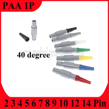 PAA 1P 40 градуса 2 ключа 2 3 4 5 6 7 8 9 10 12 14-болт двутактов самостоятелно блокиране на медицински пластмасов штекерный конектор с релеф на огъване