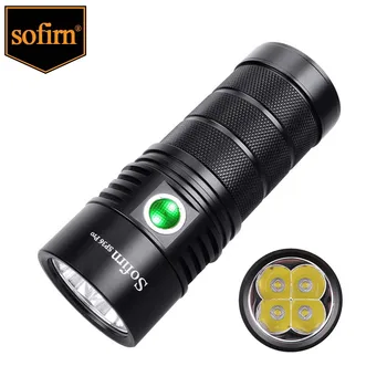 Sofirn SP36-Pro мощно led фенерче 4 * SST40 USB C, 8000лм, фенерче, доставка само от Русия
