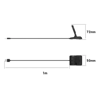 USB кабел за зареждане, докинг станция за смарт часа Ticwatchs Pro X / Pro 3 Зарядно устройство за зареждане на магнитно, кабел за зареждане