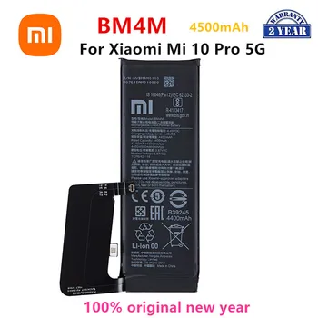 Въведете mi 100% Оригинален BM4M 4500 mah Батерия За Xiaomi Mi 10 Pro 5G BM4M Висококачествени Сменяеми Батерии За Телефон