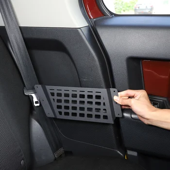 За Toyota FJ Cruiser 2007-2021, тапицерия на задната седалка на кола, кош за багаж, аксесоари за съхранение от алуминиева сплав