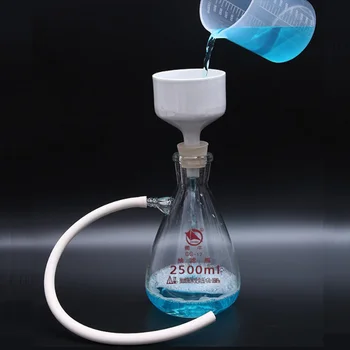 Комплект бутилки за екстракция Shu Niu Стъклен вакуум 125-2500 мл Бутилка за екстракция с най-високо чучур Филтриращо устройство Лабораторен растворяющий филтър