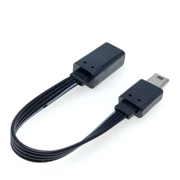 Конектор Micro USB за свързване към конектора Mini USB адаптер-конвертор за мобилни телефони, MP3 10 см 20 см