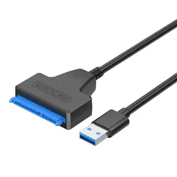 Нов адаптер конвертор за Sata към USB 3.0 кабел, кабел конвертор на твърдия диск, USB 3.0 кабел, кабел-конвертор за PC 2,5 3,5, външен адаптер HDD SSD