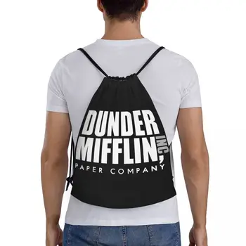 Офис телевизионно шоу Dunder Mifflin Paper Company, раница на съвсем малък, спортна чанта за жени, мъже тренировочная чанта