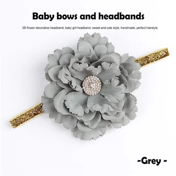 Превръзка на главата с цветя за малки момчета, цветя, crown, найлонови ленти за коса, еластична лента за коса за новородени деца