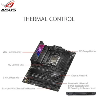 Разход на процесор AMD Ryzen 7 7700X + дънна платка ASUS ROG STRIX X670E-E GAMING WIFI + оперативна памет Kingston DDR5 6000 Mhz 32 GB EXPO RGB НОВ Костюм