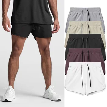 Спортни къси панталони в американски стил 2023, мъжки летни дишащи бързо съхнещи шорти за фитнес, обикновена шорти за бягане на открито, къси панталони за мъже