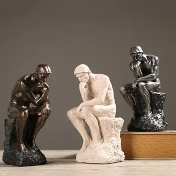 Статуетка от смола, скулптура творчески мислители, миниатюрни фигурки от пясък